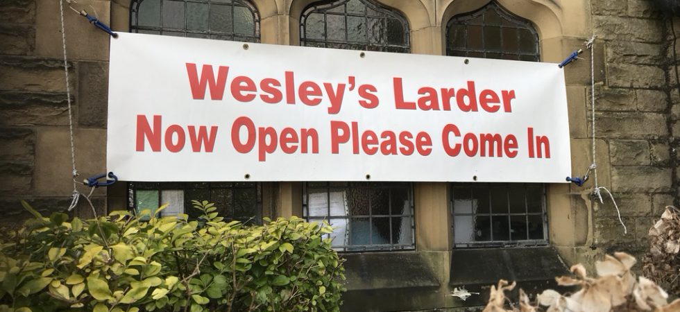 Wesley's Larder at Church Rd Methodist, drop off for foodbank in St Annes